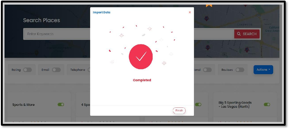 LeadFinder Data Import Action 3